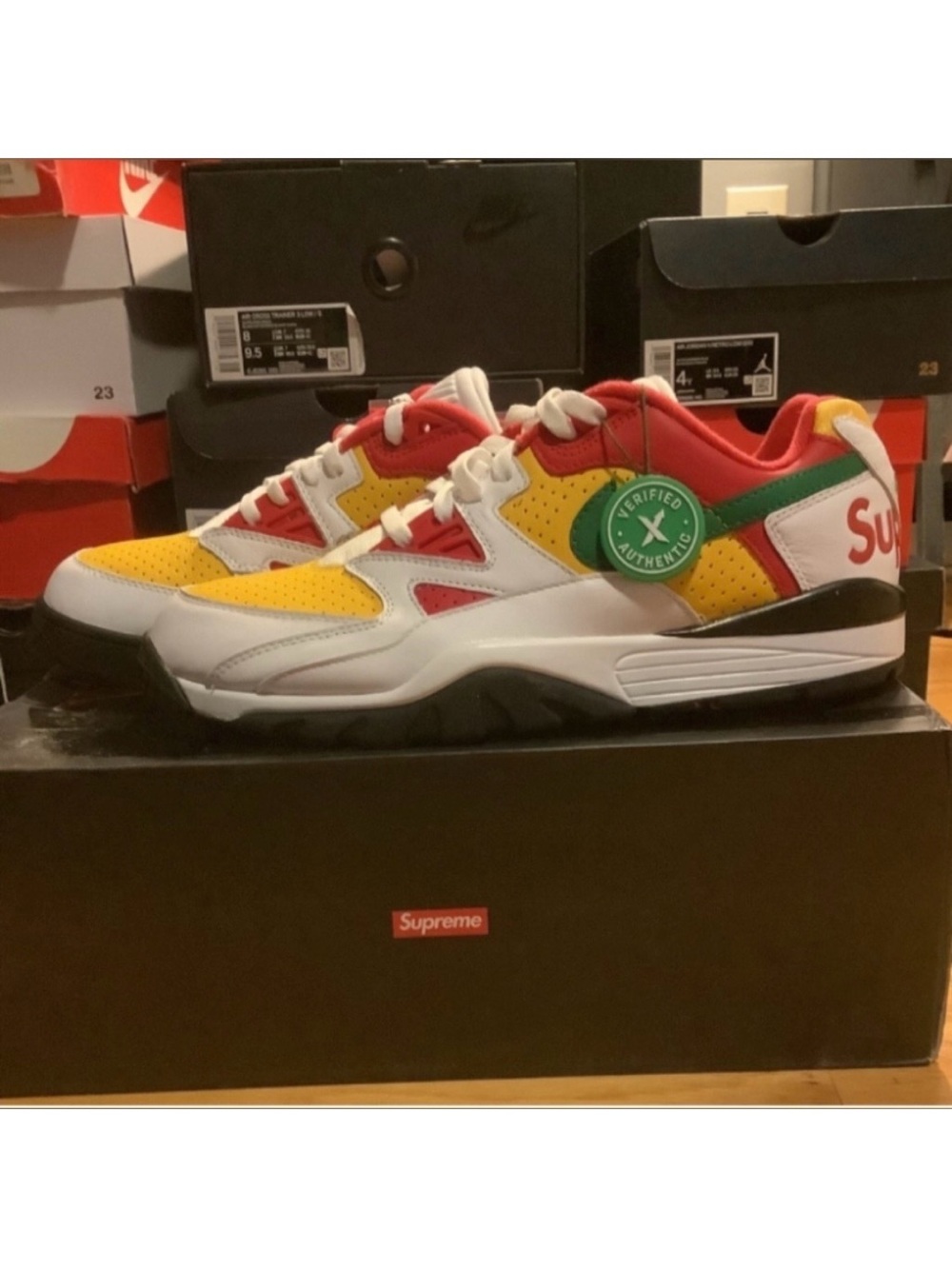 Nike Air Cross Trainer 3 Low x Supreme White Size 12 M CJ5291-100 NIB DEADSTOCK